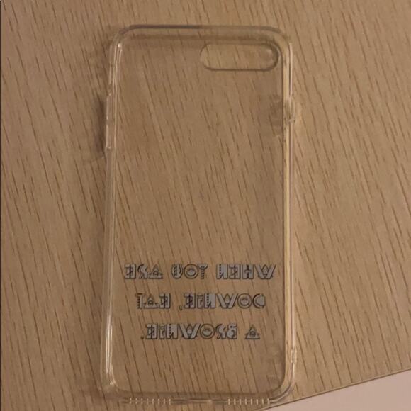 iPhone 7/8 plus clear flexible grip case w/ cable - Picture 7 of 7